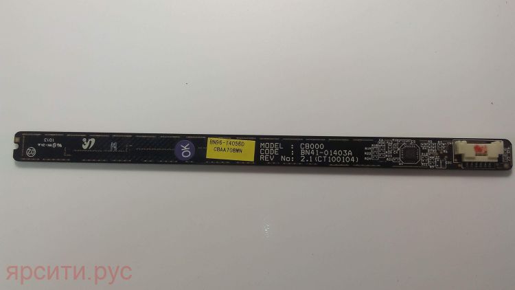 Плата управления Плата кнопок Сенсорная панель BN96-14056D C8000 BN41-01403A REV No: 2.1(CT100104) для Samsung Lcd Телевизор Ue55C8000Xw Sq01 Б/у арт. 9574