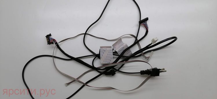 Шлейф Телевизор ЖК LVDS + Комплект межплатных кабелей + кабель питания для Витязь Lcd Телевизор 43Lf0207 Б/у арт. 11612