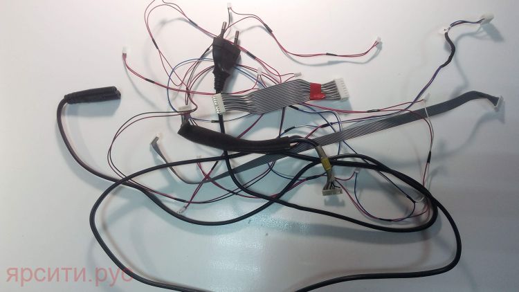 Шлейф Комплект шлейфов + Кабель питания 2 pin для Dexp Lcd Телевизор U65E9000H Б/у арт. 9982