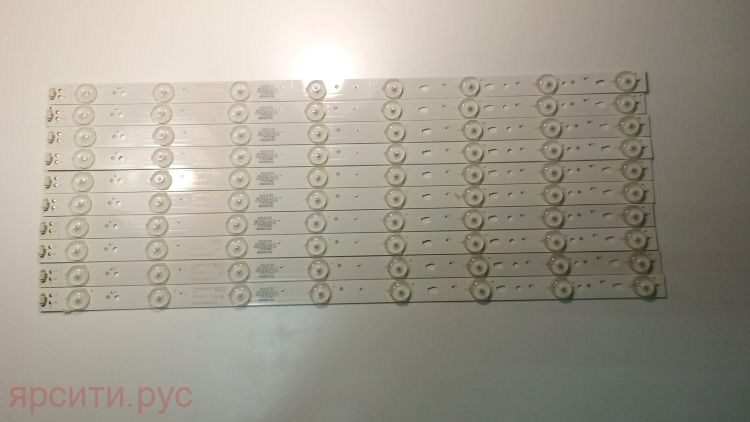 LCD, LED подсветка (string стринг светодиодный) для матрицы LE48D8-03(D) PN: 30348008220 A21/C/25 85-85/3.2-3.3 1010136275-15 170322B3 48000M26 LCD Панели LSC480HN08-8 Цена за 1 планку для Telefunken Lcd Телевизор Tf-Led48S39T2S Б/у арт. 7489