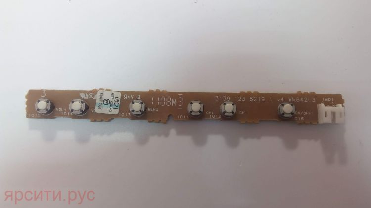 Плата управления 2 Плата кнопок 3139 123 6219.1 v4 WK642.3 для Philips Lcd Телевизор 42Pfl5322S/60 Б/у арт. 9813