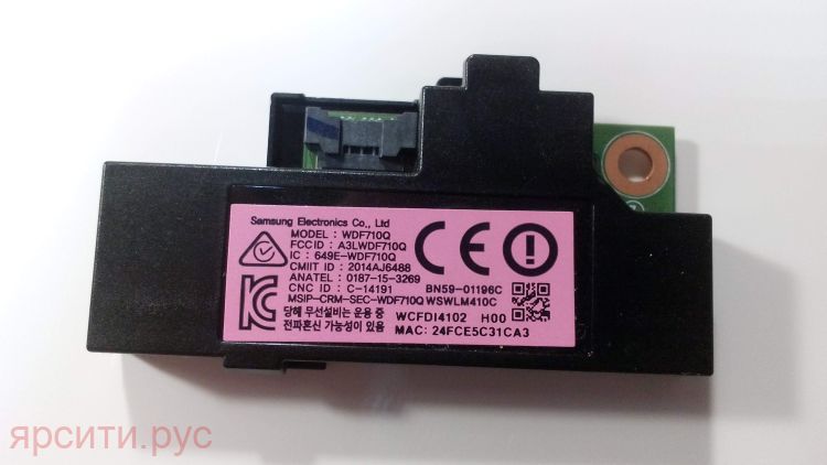 Плата разъемов WI-FI Модуль WCM30Q BN59-01264A для Samsung Lcd Телевизор Ue43J5202Au Bz01 Новое арт. 7116
