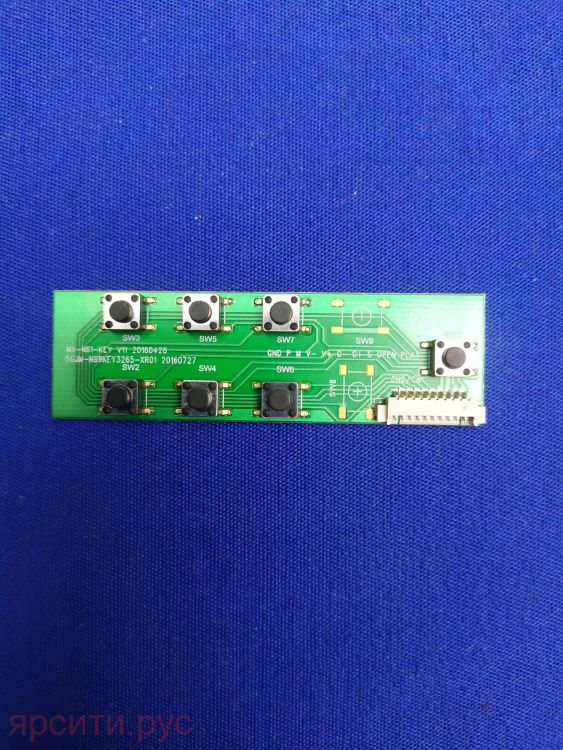 5GJM-N99KEY3265-XR01 MX-N61-KEY V11 20160428 20160727 KEY для F43D8000K Lcd Телевизор Dexp Плата кнопок (Key Board) Б/у арт. 16765