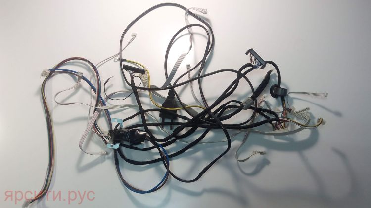 Шлейф LVDS + Комплект шлейфов + Кабель питания с разъемом до платы питания для Supra Lcd Телевизор Stv-Lc3204Wd V1I05 Б/у арт. 9426