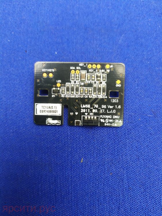 EBR74986801 LM66_76_96 Ver 1.6 IR для - Lcd Телевизор Lg Плата фотоприемника (IR Board) Б/у арт. 14430