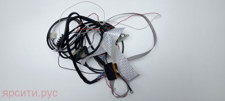 LVDS + 2 шлейфа от T-Con до Driver + Комплект межплатных кабелей + кабель питания для Le-Led43Fs282T2 Lcd Телевизор Leben Шлейф Б/у арт. 12292