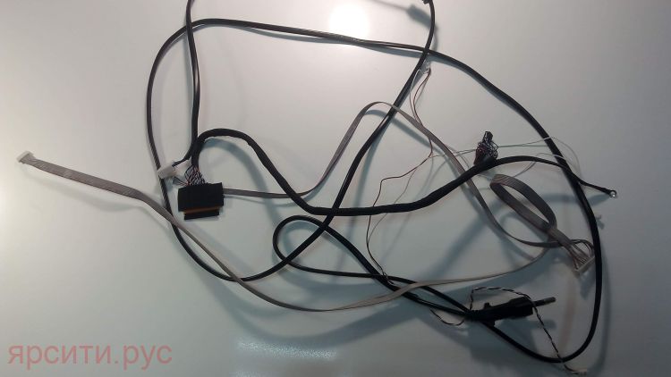 Шлейф LVDS + Комплект шлейфов + Кабель питания с разъемом до основной платы для Dexp Lcd Телевизор F43D7000Q Б/у арт. 9340