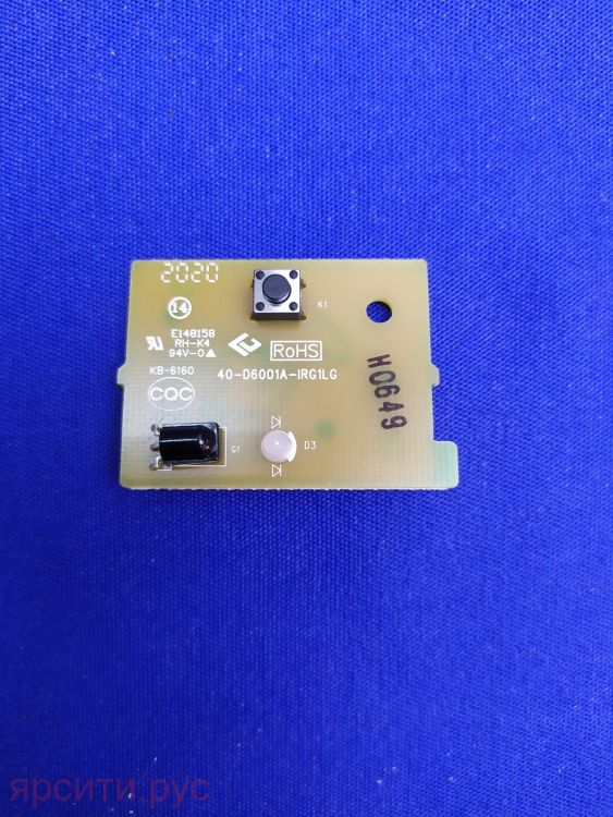40-D6001A-IRG1LG KEY+IR для L65P8Us Lcd Телевизор Tcl Плата кнопок (Key Board) Б/у арт. 16301