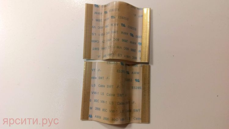 Шлейф 2 Шлейфа Для подключения дисплея от T-Con до Driver Board E52853 AWM 2896 80C VW-1 LS Cable SWT -F- Panel LG PDP42V7U462 для Daewoo Плазменный Телевизор Dpp-42A3V Б/у арт. 6956